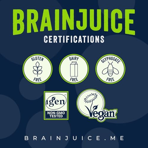 BrainJuice Brain Support Shot, Gluten Free Supplement Shots for Energy & Focus, Healthy Drinks with Alpha GPC, Vitamin B & Organic Green Tea Extract Caffeine, Classic, 2.5 fl oz, 12 Pack - Image 3
