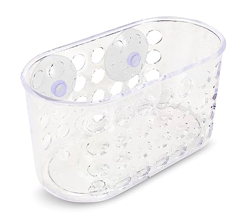 Tredoni Soporte de Esponja Grande con Ventosas - Rejilla para Cesta de Estropajo/Jabón para Fregadero Escurridor Caddy (Grande)