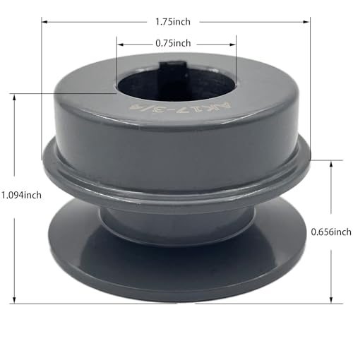 Saelno AK17-3/4 V Belt Pulley,1.75 Inch Outside Diameter,3/4 Inch Bore,Mechanical Pulleys Cast Iron thumb #1