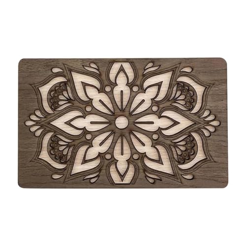 Bandeja de clasificación de cuentas de madera hecha a mano para hacer joyas, accesorios de bricolaje, almacenamiento NyC564 (C, talla única)