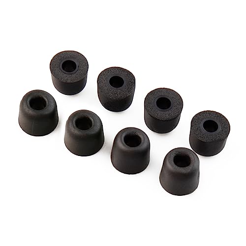 4 Pairs Yinyoo Replacement Memory Foam Ear Tips Soft Comfortable Earphone Ear Tips Suitable for kz cca ccz kbear in-Ear Headphones Earbuds (Black) 4 Pairs Yinyoo Replacement Memory Foam Ear Tips Soft Comfortable Earphone Ear Tips Suitable for kz cca ccz kbear in-Ear Headphones Earbuds (Black)