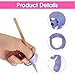 Gjinxi Pencil Holder Grips 4Pcs Finger Posture Correction Training Tool Handwrting Pen Holder Rubber Loop Learning Gripper Reusable Holding Grips for Beginner Writing Office