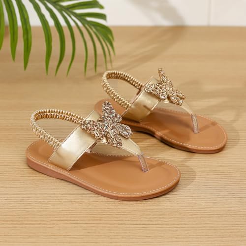 Image of Toddler Girls Sandals Summer Flats Dress Shoes for Baby Little Kids Girl