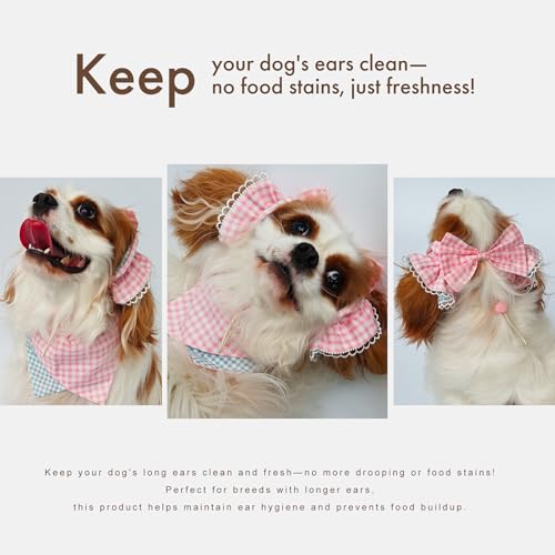 Serre-tête en coton doux pour cocker accessoire poils chien