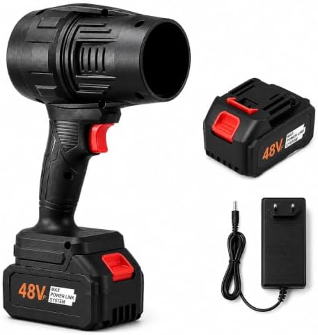 Handheld Electric Air Blower,Turbo Jet Blower Cordless,Handheld High Powerful Blow Brushless for Extra runtime,Multipurpose Car,Home Corner, Road Cleaning Easy use Home