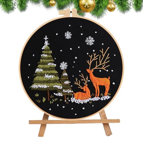 Broderie de Noël facile pour concevoir une décoration de vacances sans stress