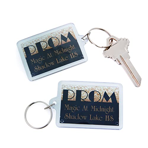 Fun Express Personalized Gold Prom Keychains - Apparel Accessories -