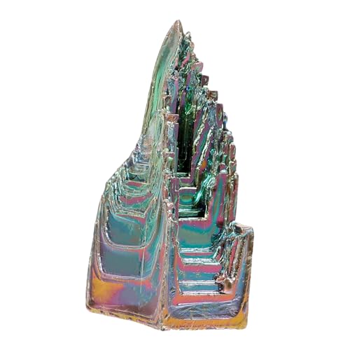 Veemoon Unique Bismuth Crystal Specimen Natural Gemstone Bismuth Gem Stones for Collecti