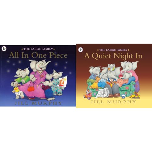 Image of The Large Family Collection: 2-Book Set by Jill Murphy (All In One Piece, A Quiet Night In)