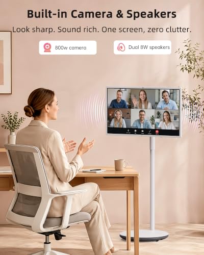 Image of KTC MEGAPAD 32 Inch 4K Smart Portable Touchscreen TV on Wheels, A32Q7S