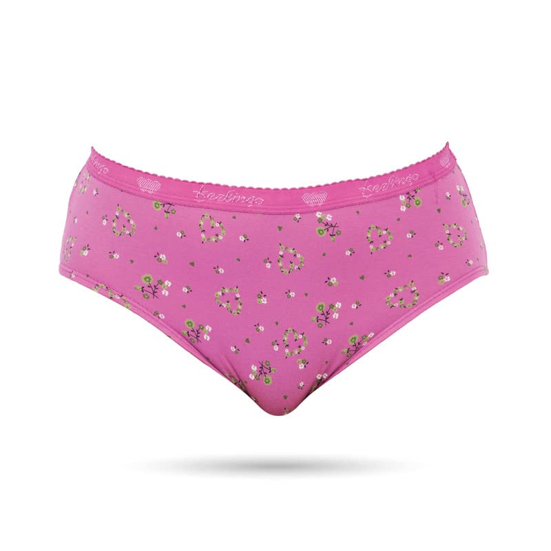 Image of VIP Feelings Amelie 104 100% Cotton Hipster Panty Combo Set for Womens with Outer Elastic Waistband