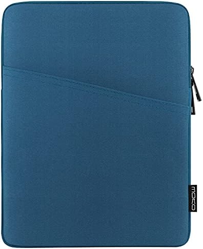 MoKo 9-11 Inch Tablet Sleeve Fits iPad air 5 10.9" 2022, iPad Pro 11 M2 2022-2018, iPad 10th 10.9 2022,iPad 9/8/7th Gen 10.2, iPad Air 4/3, iPad 9.7, Tab A 10.1, Polyester Bag with Pocket,Peacock Blue