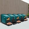 PERFERATE 5 Pack Roll Out Chicken Nesting Boxes Chicken Laying Nest with Rollout Egg Collection Tray Plastic Egg Nest Boxes for Hens Laying Eggs, Chicken Coop