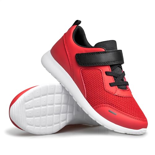 Image of Kids Shoes Toddler Boys Girls Running Sports Strap Sneakers | Children Breathable Casual Tennis Walking Athletic School Non-Slip Lightweight