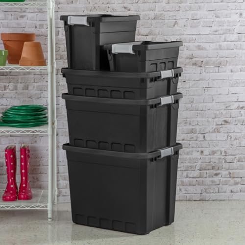 Sterilite Stacker Tote with Latching Lids for Garage, 27 Gallon, 8-Pack - image 9