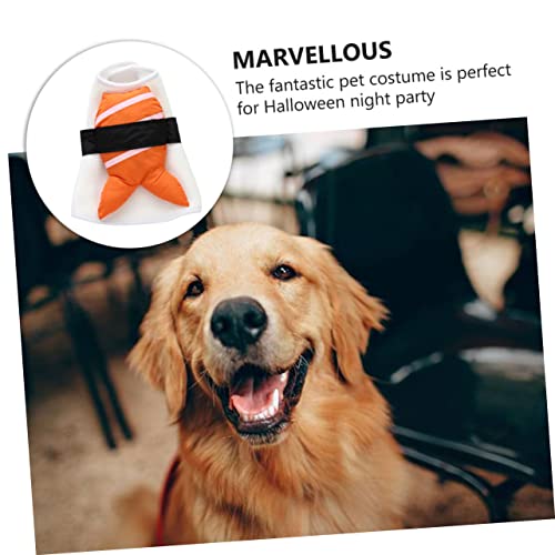 Disfraz divertido para perro talla L color naranja miniatura 6