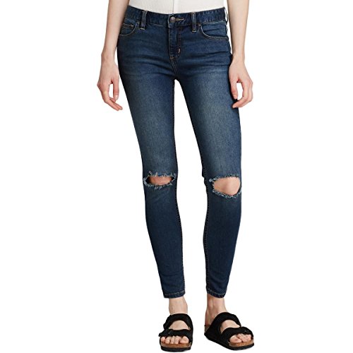 Jean skinny Free People femme bleu mid-rise taille 30 en denim stretch