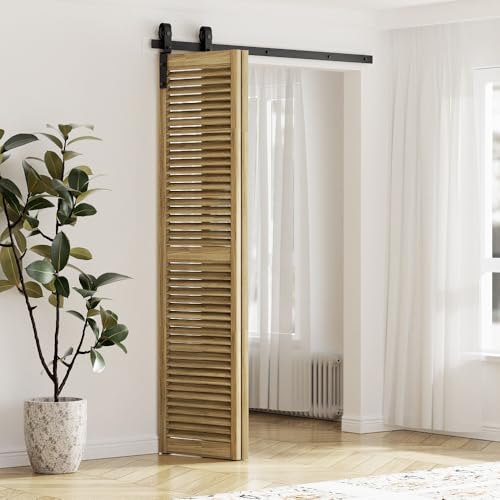 Miniatura 2 de Wolfbird Plegables 1m 3.3ft Herraje Para Puerta Corredera Kit De Accesorios, Para Aberturas De 70-80cm