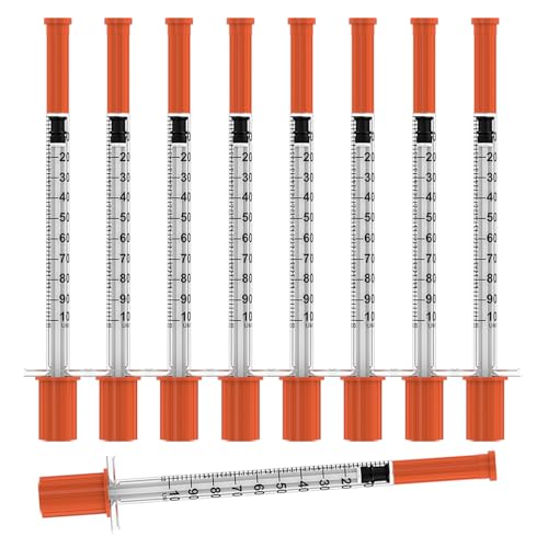 U-100 Disposable Syringes with Needle,1ml/cc,30G 5/16