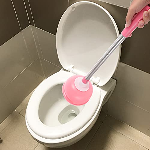 Image of Scicalife Toilet Plunger with Tray 22.83 Inch Bathroom Cleaning Tool for Easy Toilet and Drain Unclogging in Home Kitchen Office