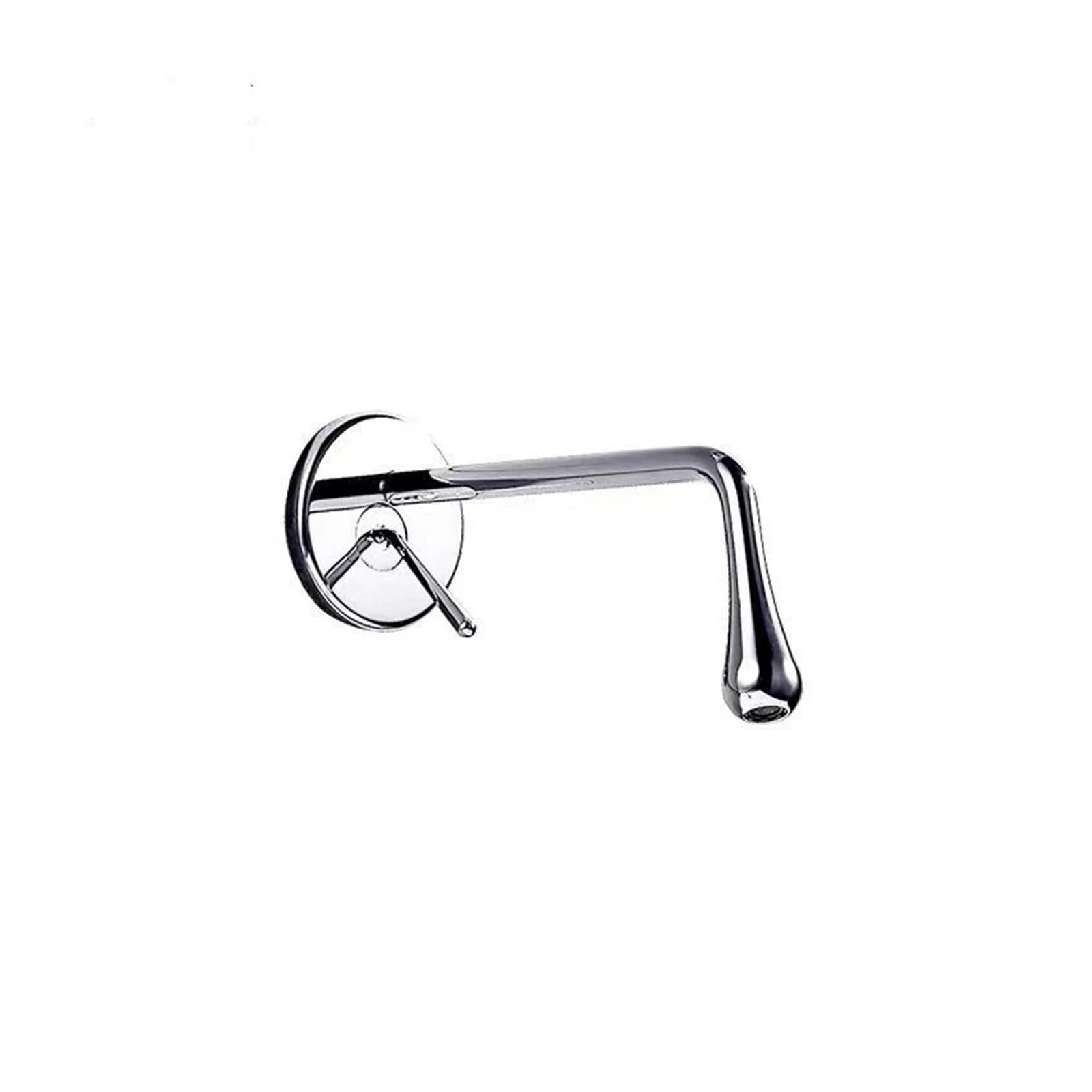 Grifo de baño de latón mate con diseño empotrado arquitectónico y mezclador monomando de agua