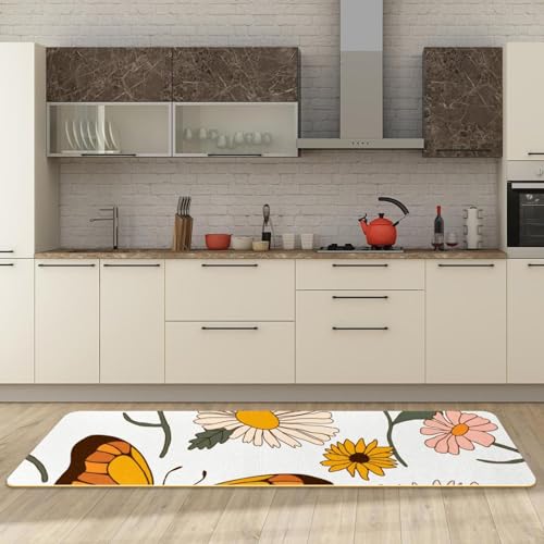 Tapete de cocina de 2 piezas absorbente para evitar manchas en el suelo 3