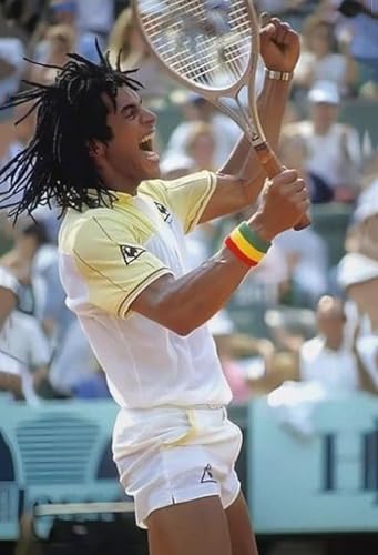XYNZTF DIY 5d Diamant Malerei Kits FüR Erwachsene Yannick Noah, französischer Tennisspieler und Sänger, Vintage Kreuzstich Art Kristall Strass Stickerei Painting 7.8"x11.8"(20x30cm)