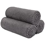 HOMEXCEL Gym Towels 3 Pack, (16x27 inches) Highly Absorbent Yoga Towel, Ultra Soft Hand Towels for Daily Use, Fast Drying Microfiber Workout Towels for Gym, Spa, Fitness, Camping, Hotel