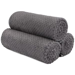 HOMEXCEL Gym Towels 3 Pack, (16×27 inches) Highly Absorbent Yoga Towel, Ultra Soft Hand Towels for Daily Use, Fast Drying Microfiber Workout Towels for Gym, Spa, Fitness, Camping, Hotel