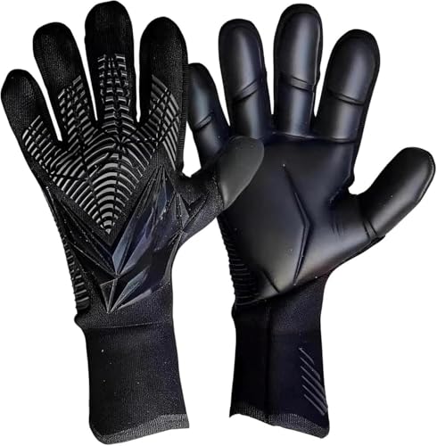 BXVDGSR ジュニア用ゴールキーパーグローブ サッカー練習用手袋 - メンズ 小学生 子供用サッカーグローブ 滑り止め 通気性 耐衝撃 6号/7号/8号/9号/10号 耐久性&グリップ力 キーパーグローブ(C,10号)