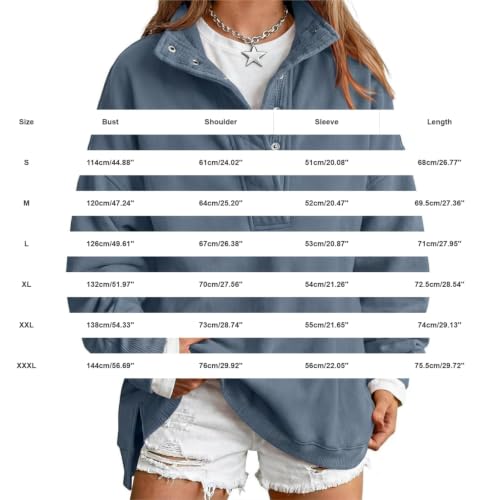 Sweaters for Women Plus Size Fleece Henley Neck Pullover Sweaters for Women — view 4