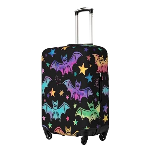 Neon Star Bat Travel Luggage Cover Elastic Suitcase Covers Washable Anti Scratch Luggage Dust Covers Protector, Fits 29-32 inch Luggage, XL2