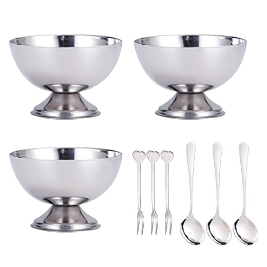 Copas Postre,Binblin 3PCS Copas De Helado Pudín Postre Taza De Helado Aperitivos Yogurt Recipiente Para La Fiesta De La Boda