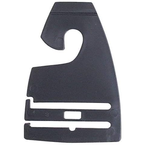 STORE FIXTURES DIRECT Black Neck Tie Hangers for Retail, Economic Plastic Tie Hooks, 300 Pack Cover