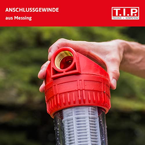 T.I.P. Vorfilter für Garten Pumpen und Hauswasserwerke 5 Zoll + Ersatz-Filtereinsatz