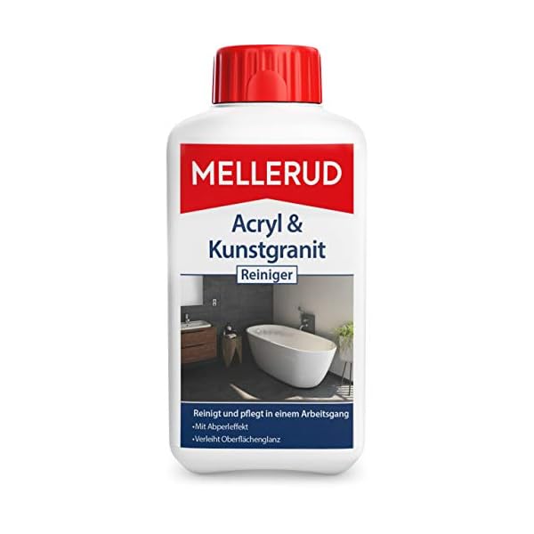 MELLERUD Acryl & Kunstgranit Reiniger | 1 x 0,5 l | Reinigungsmittel zum Entfernen von Ablagerungen auf Acryl-, Kunstgranit- und Anderen Oberflächen