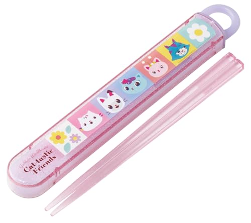 スケーター(Skater) 箸 箸箱 セット 子供用 お弁当 16.5cm 日本製 食洗機対応 スライド式 ギャビーのドールハウス 26 女の子 ABS2AM-A