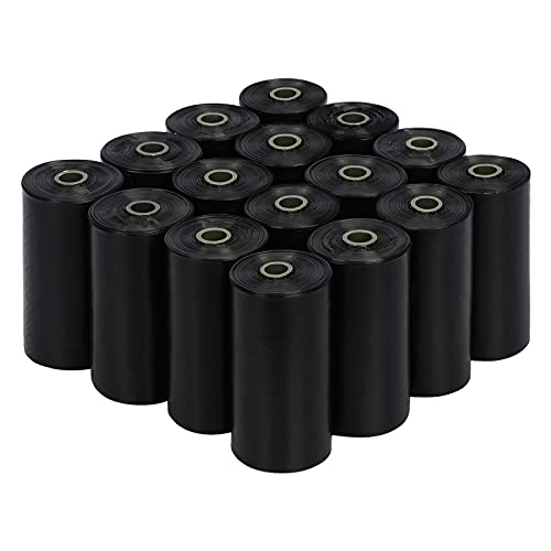 PetsHome Dog Poop Bags, Dog Waste Bags [Extra Thick][Leak-Proof] Eco-Friendly 16 Rolls, 240 Bags Black