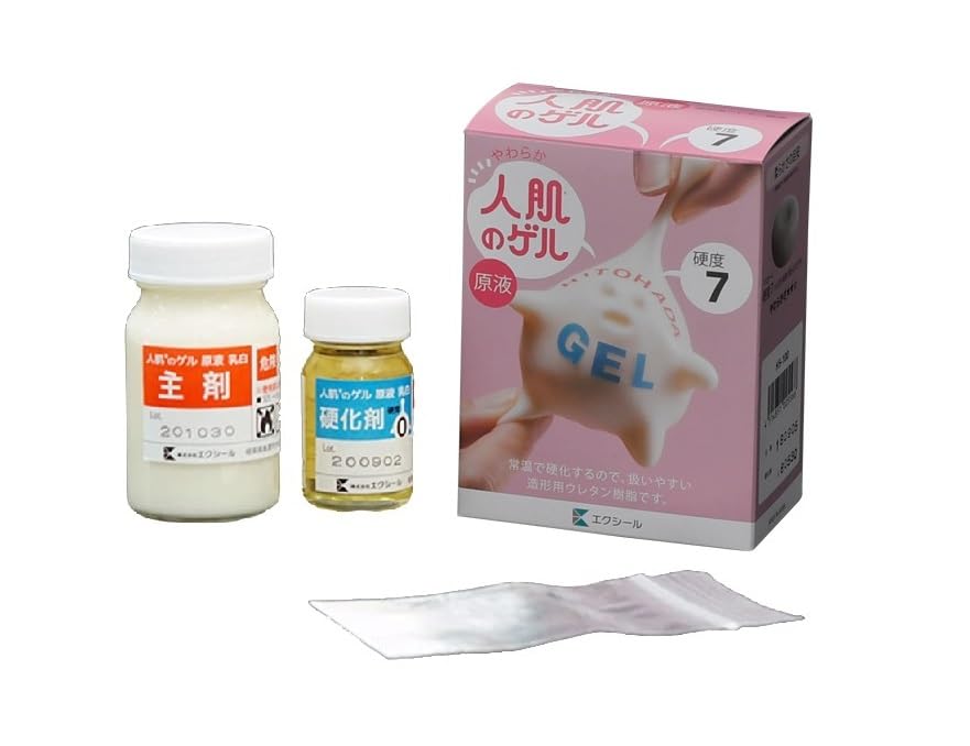 人肌のゲル　エクシール　主剤300ｇ　硬化剤300ｇ　硬度0　常温硬化型 6de0d37a93c3756de88853f127e044