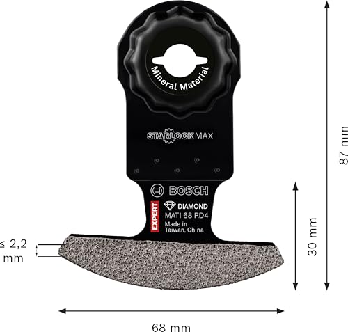 Lame Bosch EXPERT MATI 68 RD4 coupe précise de 2,2 mm pour faïence