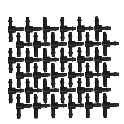 Acoplamientos de manguera en T de 4/7 mm para optimizar el riego automático de jardines y huertos 2