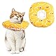 URROMA 1 Packung Haustier Katze Recovery Halsband, Verstellbares Donut Haustier Kegel Halsband Weiche Baumwolle Wasserdicht Elisabethanische Halsband Nach Operationen Für Katzen Hunde, M