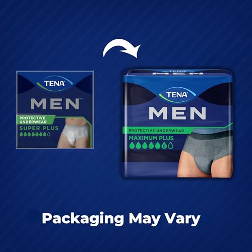 Image of TENA Men Maximum Plus Incontinence Underwear, Small /Medium 34-50in, 16 ct