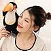 ELAINREN Lifelike Toucan Stuffed Animals Realistic Rainforest Toco Toucan Plush Toy Simulation Black Toucan Bird Plushie Doll Gifts/11.8''