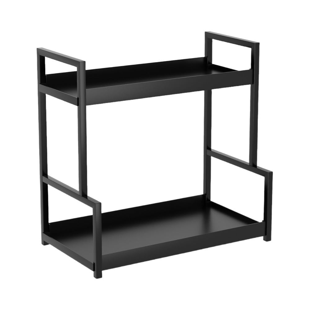 Goxyffmnv Desktop Storage Rack, Skin Care Products Storage Stand, Countertop Bookshelf, Metal Spice Rack, Multifunctional Display Stand for Living Room, Kitchen, Bedroom