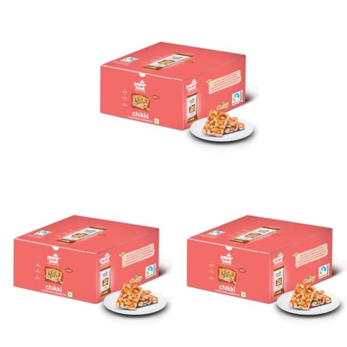 Image of Paper Boat Chikki, Peanut Bar, No Added Preservatives and Colours | Gajak | Sweets | Made with Jaggery | Gazak (Pack of 90, 25 grams Each)