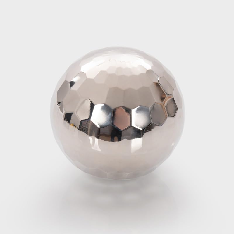 tickit Sfera sensoriale Jumbo in Acciaio Inox – Palla sfaccettata a Specchio con Suono Shaker per esplorazione sensoriale, Gioco di Movimento e apprendimento precoce
