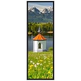 Giftgarden Bilderrahmen 30,5 x 91,5 cm (12x36 Zoll) - Hochformat Aluminium Rahmen Matter Schwarz - Für Poster, Hochzeitsfotos, Büro & Wohnzimmer Dekor