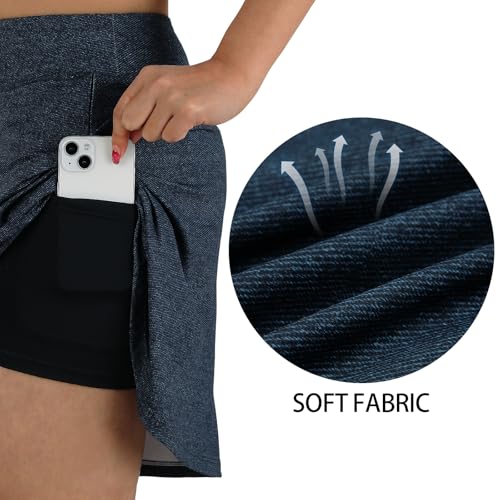 Image of ANIVIVO Skirted Legging for Women, Yoga Legging with Skirts &Women Tennis Leggings Clothes Pockets