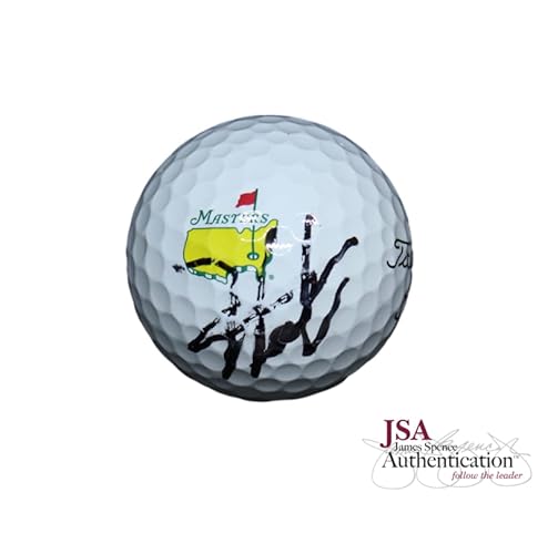 HIDEKI MATSUYAMA SIGNED AUTOGRAPH AUGUSTA MASTERS LOGO GOLF BALL W/JAMES